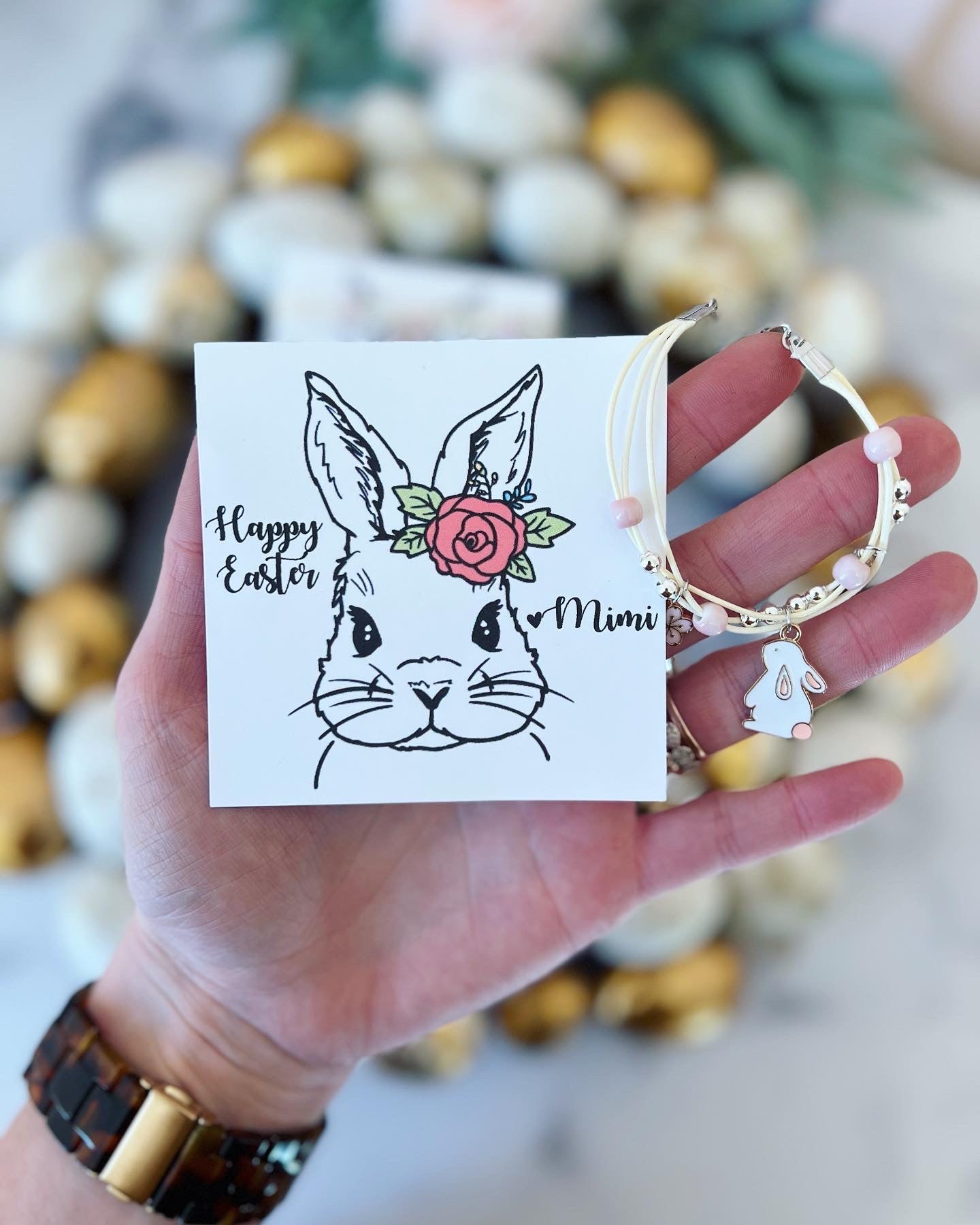 Easter Bunny Charm Bracelet