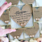 Silver Knot Bridesmaid Earrings & Heart Card