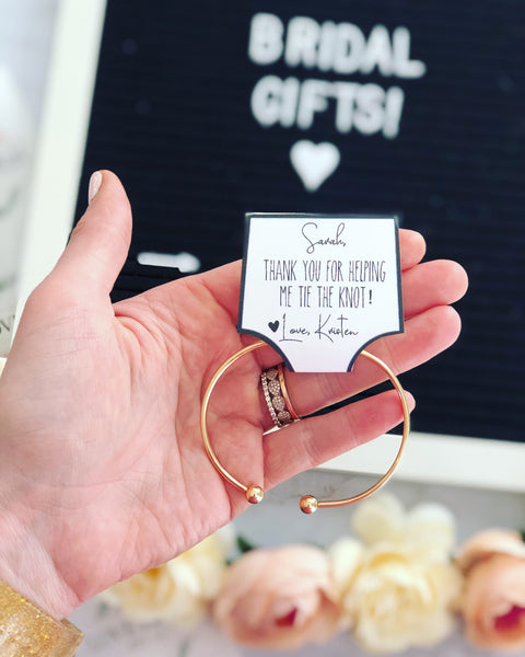 Braccialetto personalizzato con il nome della fioraia Regalo di nozze