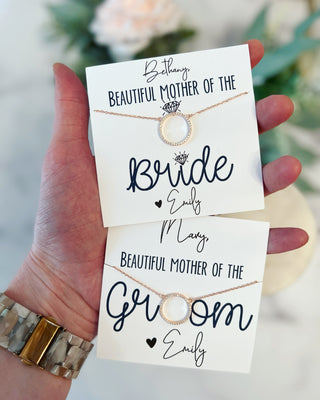 Mother of the Bride AND Groom Gift Set! 2 Necklaces