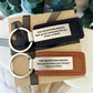 Leather Graduation Car Key Memento, Card, Box & Ribbon