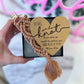 Knotted Macrame Thank You Keychain