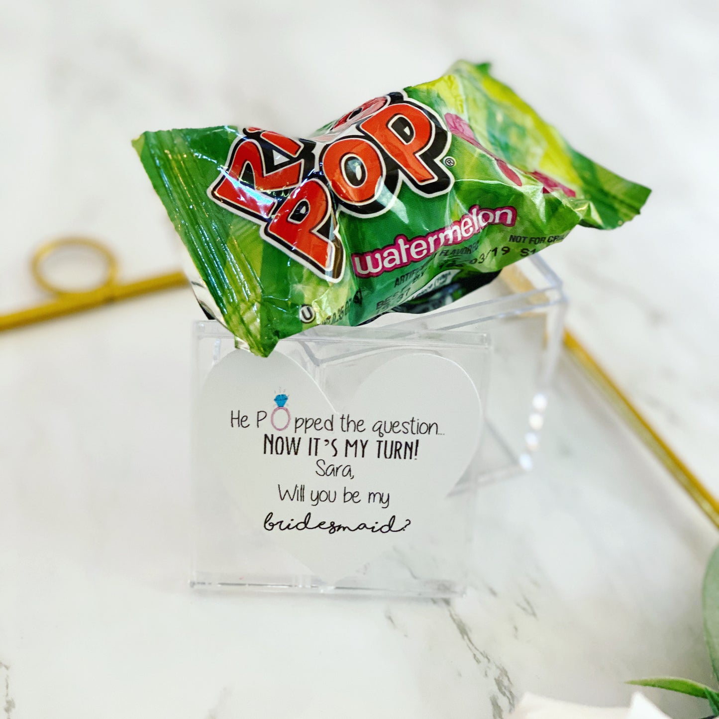 Pop the Question Ring Pop Gift