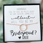 Bridal Party Circle Pendant Necklace