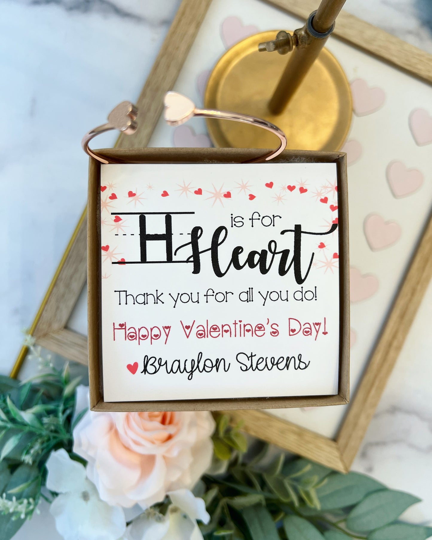 H is for Heart! Teacher Valentine's Day gift!