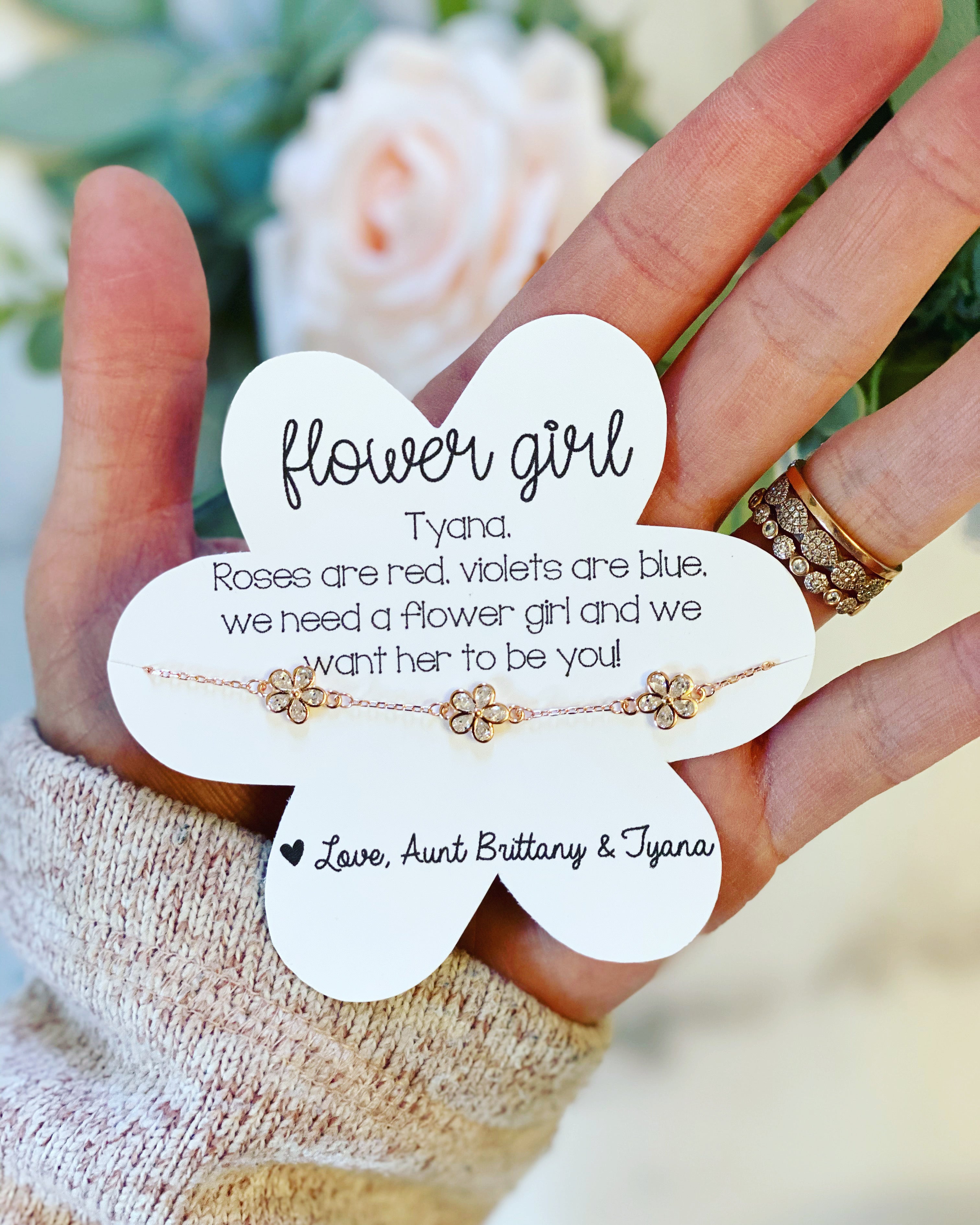 Flower girl sale bracelet gift