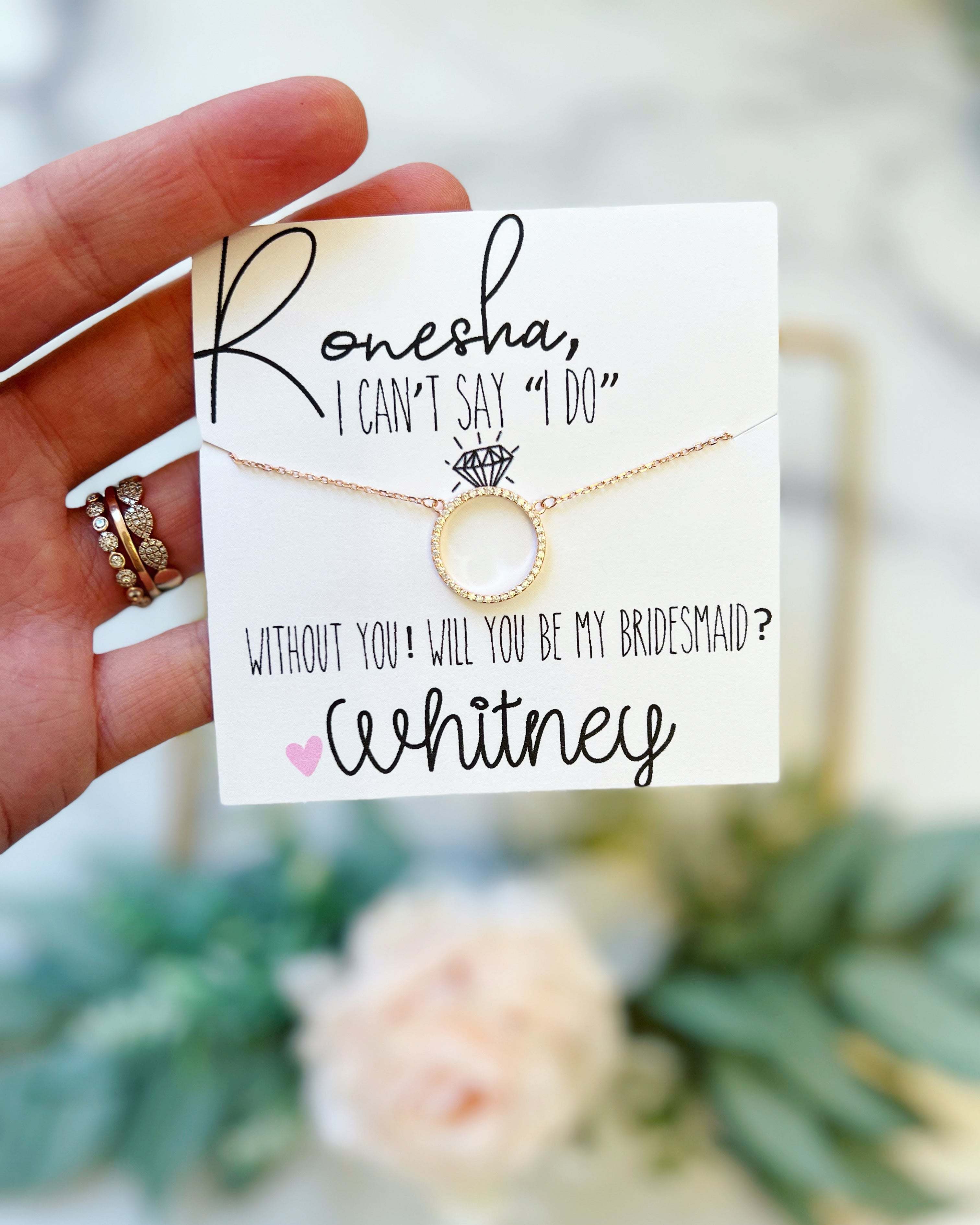 Discount Will You Be My Bridesmaid | Wedding Necklace