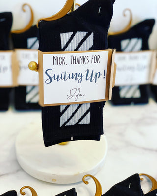 Thanks For Suiting Up! Groomsman Socks