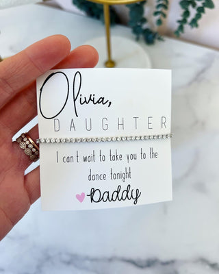 Daddy Daughter Studded Bracelet