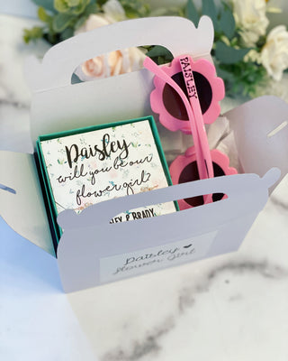 Flower Girl Box! Sunglasses and Flower Charm Bracelet