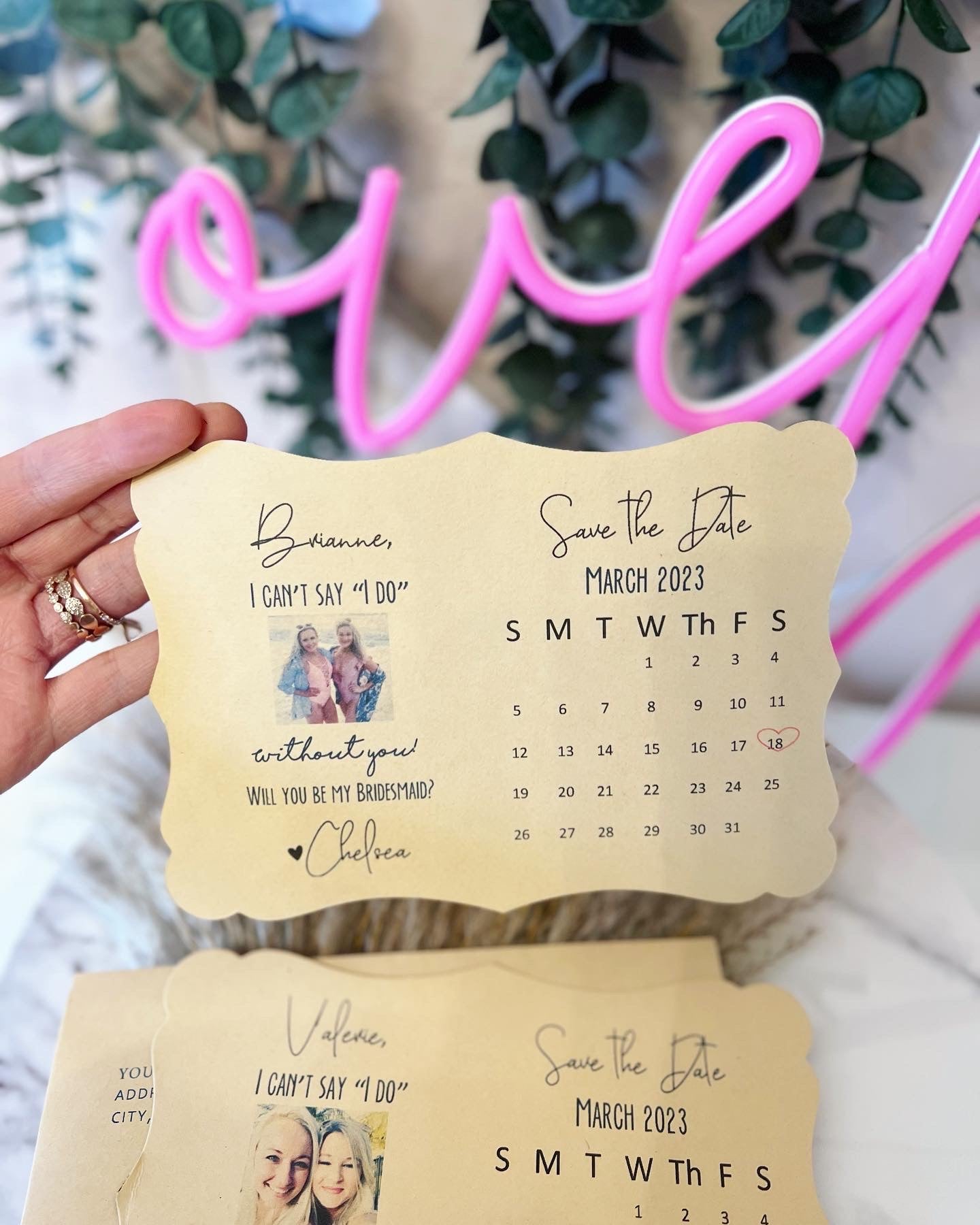 Proposal & Save The Date Card In One