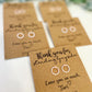 Thank You for Standing By My Side! Circle CZ Earrings