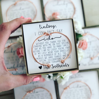 Can't Say I DO Without You! Bridesmaid Knot Bangles