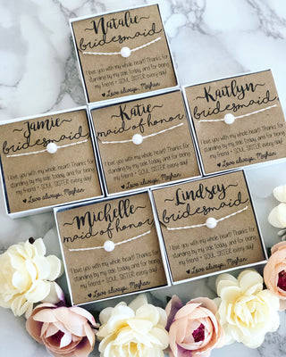 Bridal Party Pearl Necklaces