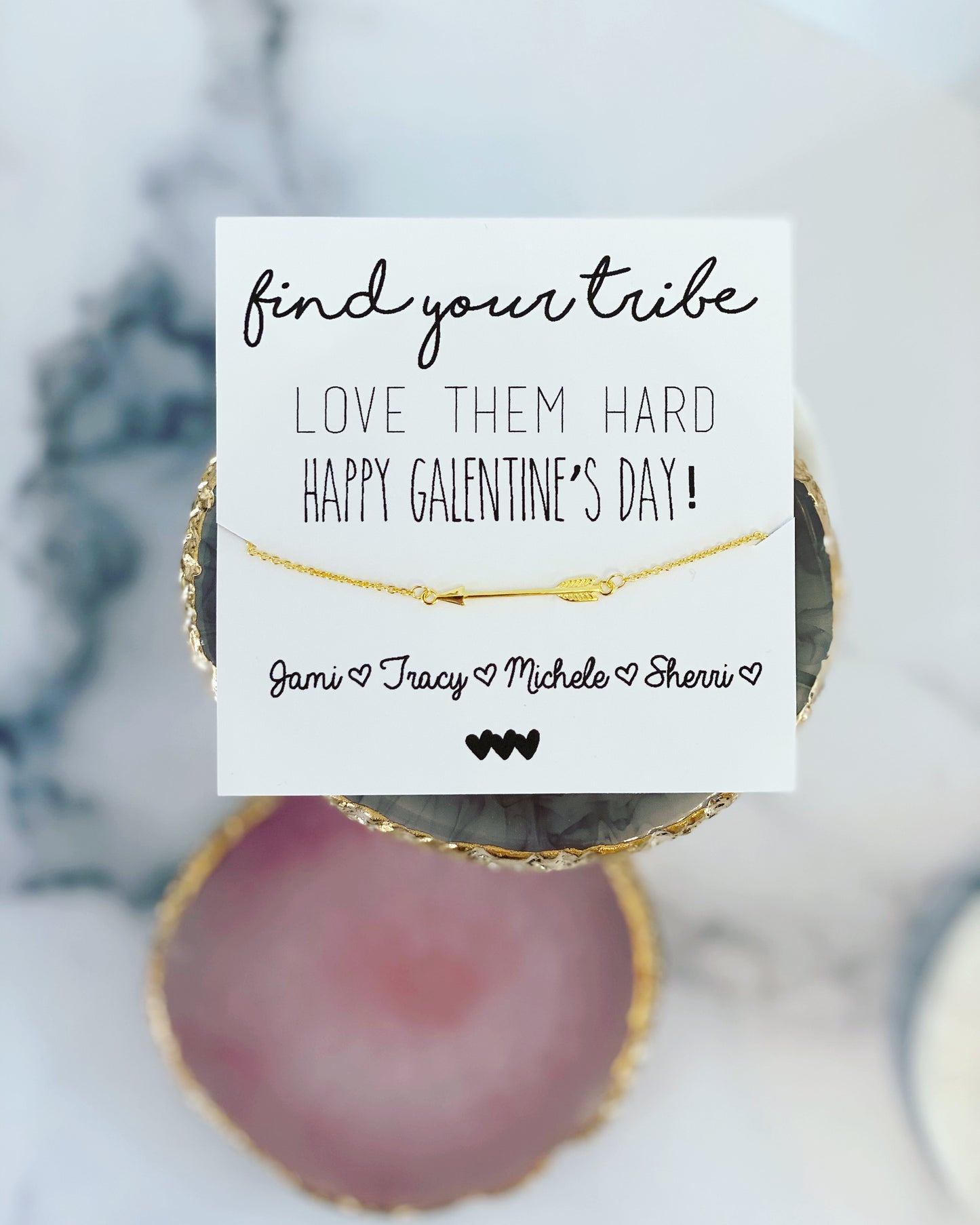 Galentine's Day Arrow Necklace Gift