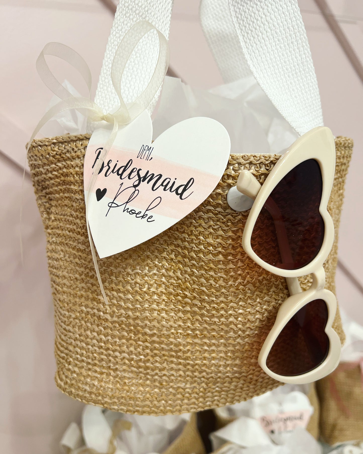 Bridesmaid Bag with Sunglasses