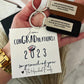 Congratulations Leather Graduation Car Key Memento, Card, Box & Ribbon
