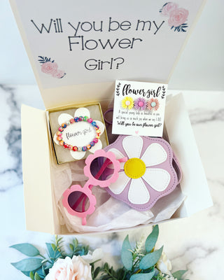 Flower Girl Box! Glasses, Purse, Clip & Bracelet