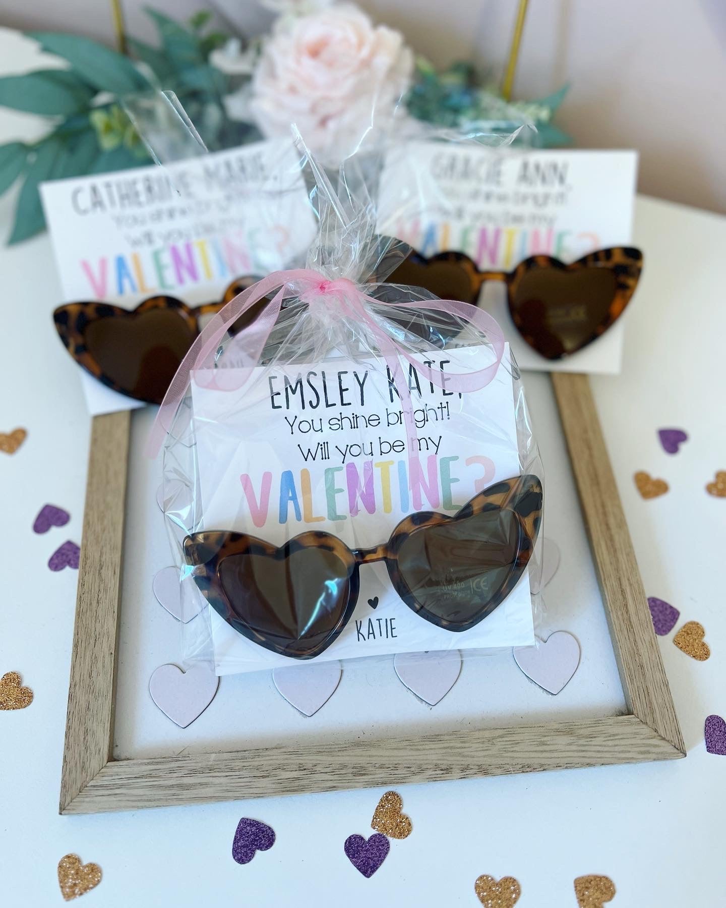 Valentine's day kids heart sunglasses!