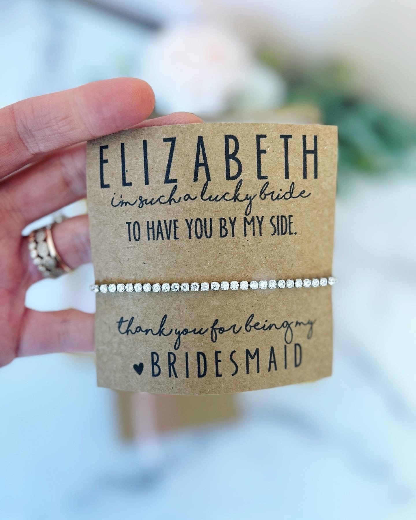 Bridesmaid Cubic Zircon Bridal Party Bracelet