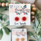 Festive Bow Earrings Holiday Gift