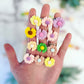 Flower Girl Box! Clay Beaded Bracelet and Flower Hair Clip