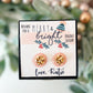 Festive Bow Earrings Holiday Gift