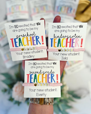 Back to School Teacher Gift! Love Bracelet