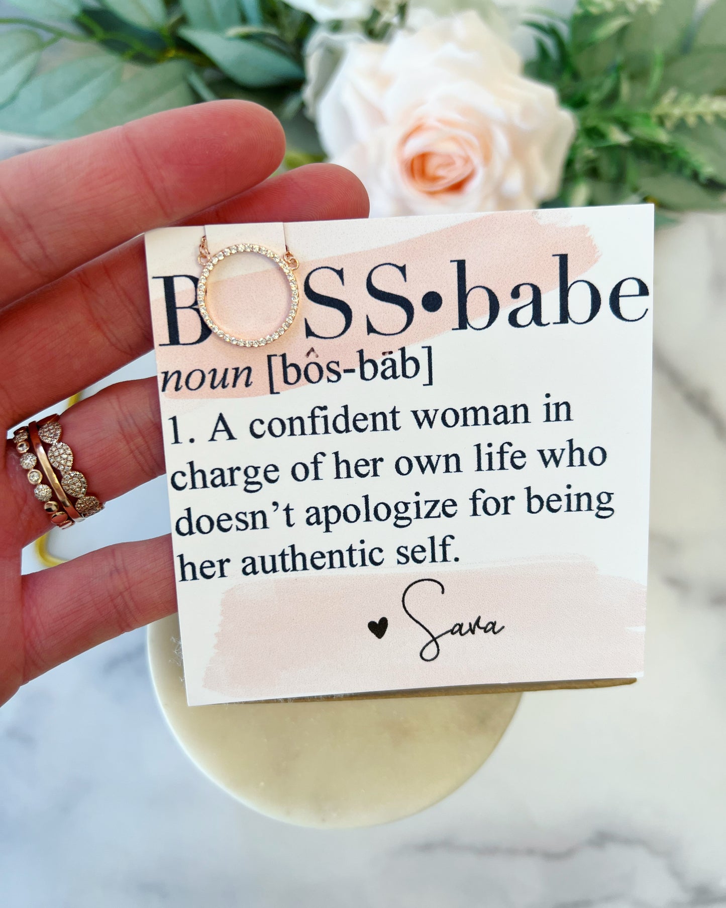 Boss Babe Definition Necklace