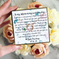 To my mom on my wedding day! Circle Pendant necklace!