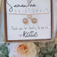 Bridal Party Earring and Necklace Set