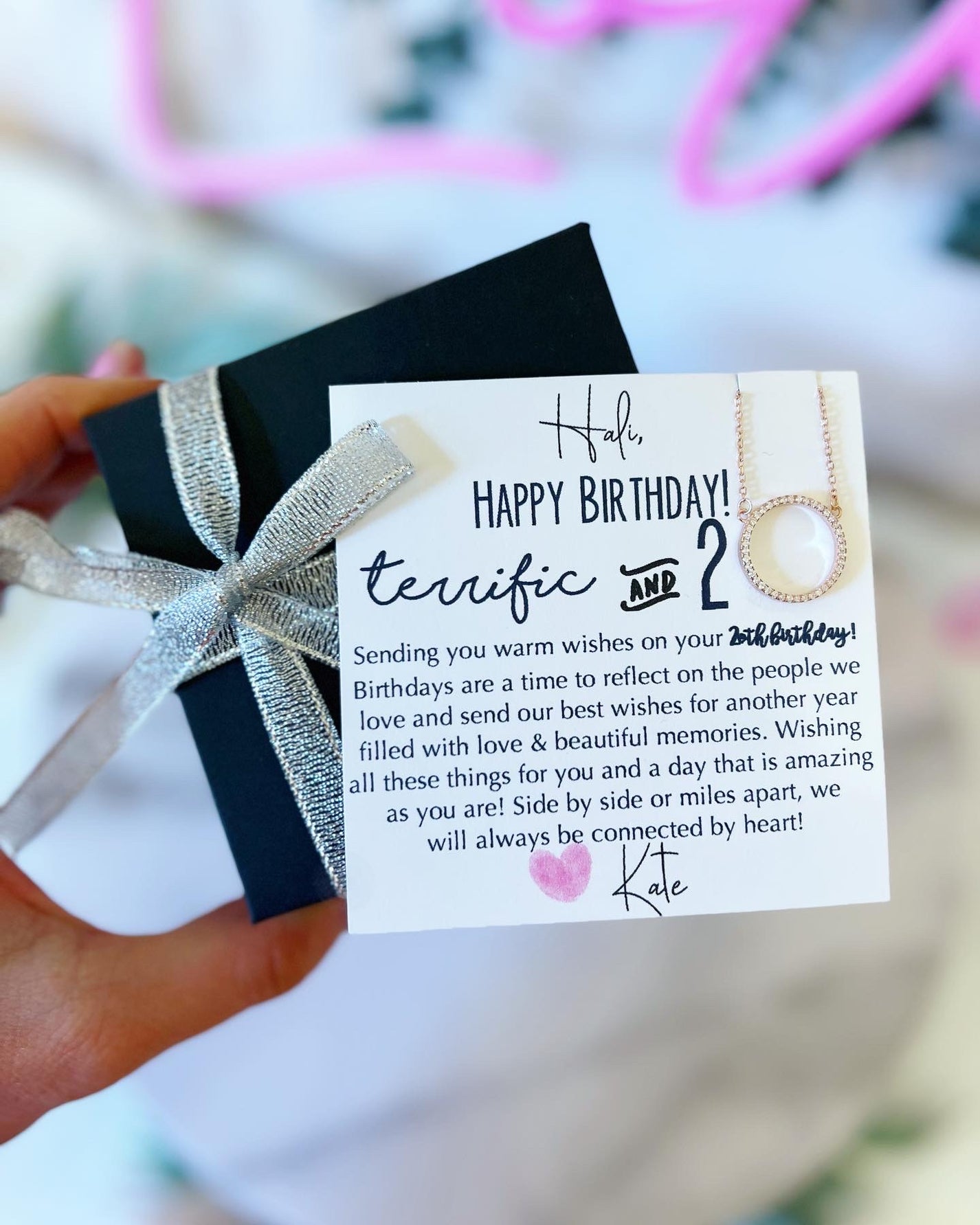 20th, 30, 40, 50, 60th Birthday Best Friend Necklace – Love Leigh Gift Co.