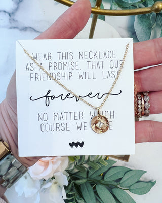 Best Friend Compass Necklace