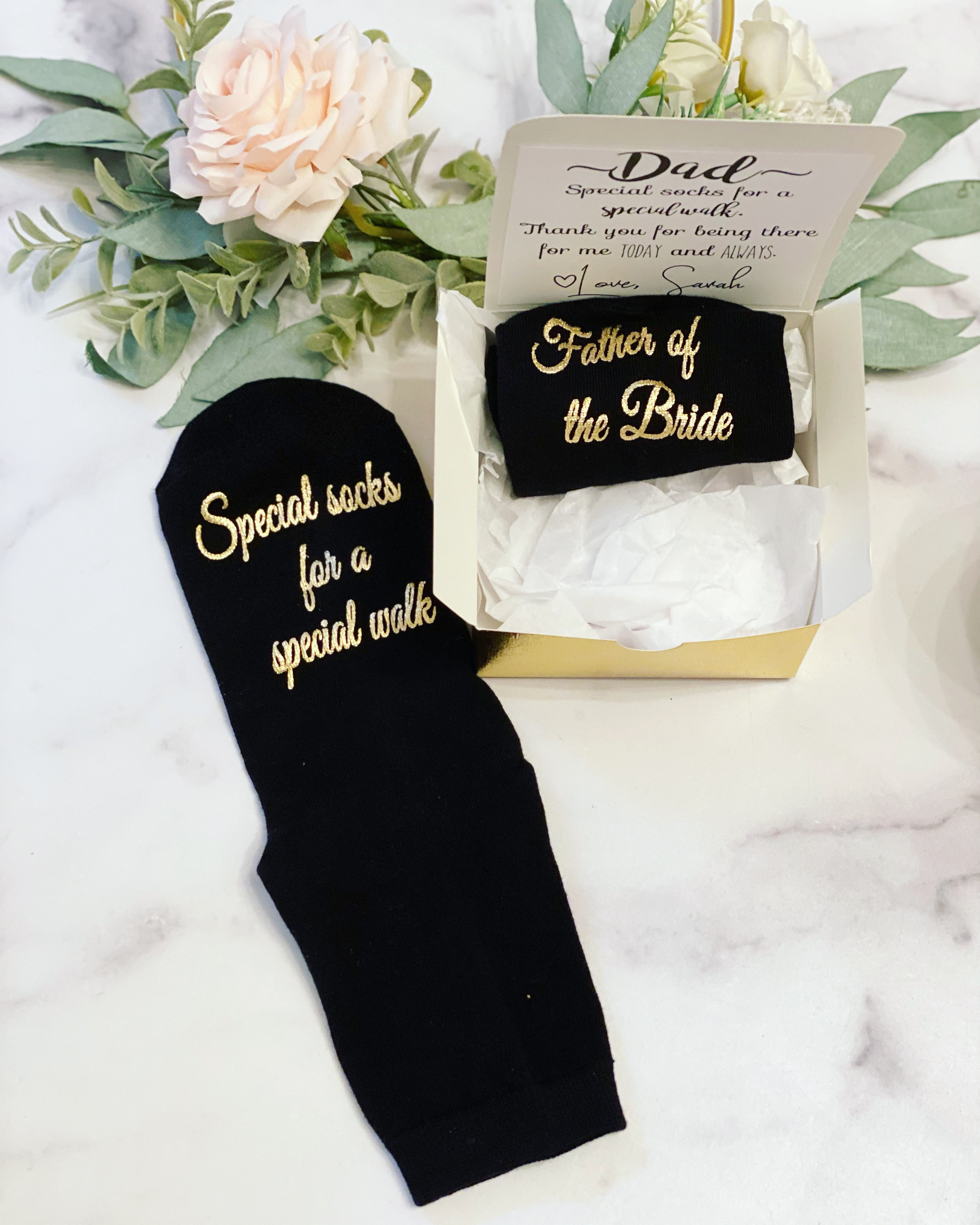 Dad wedding hot sale socks