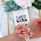 Retro Flower Girl Pearl Beaded Flower Corsage Bracelet