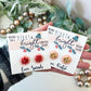 Festive Bow Earrings Holiday Gift