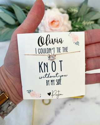 Couldn't Tie The Knot CZ Necklace