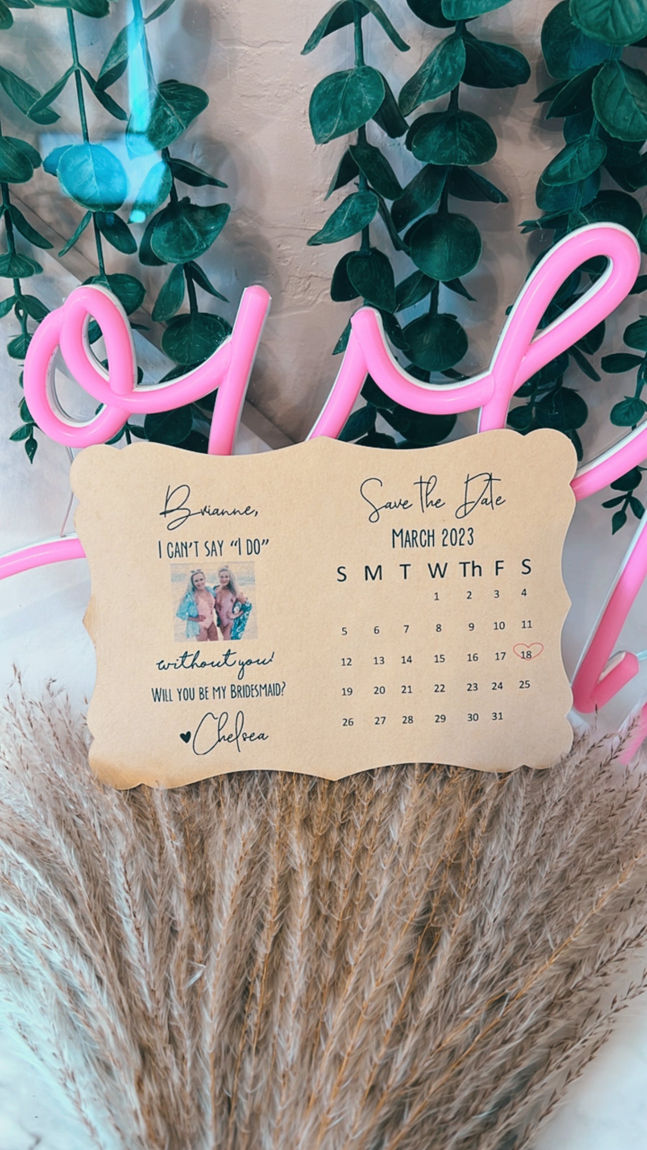 Proposal & Save The Date Card In One