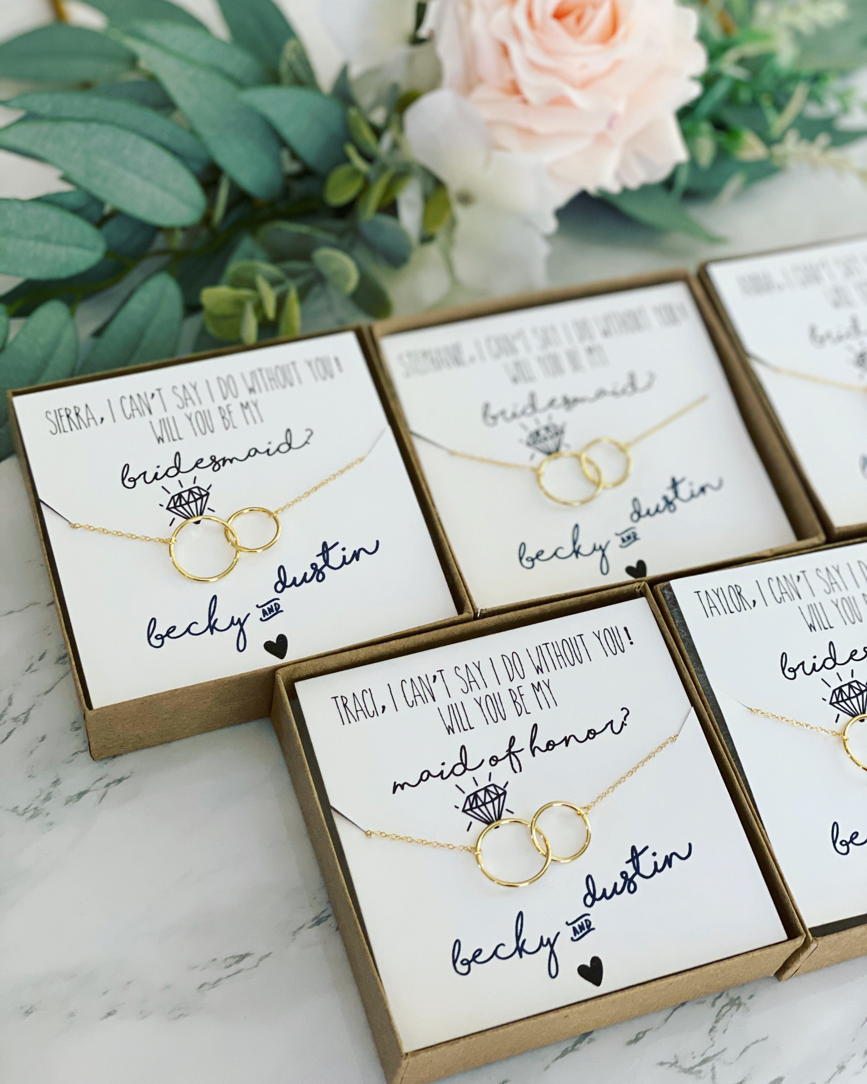 Infinity Necklace Be My Bridesmaid? – Love Leigh Gift Co.