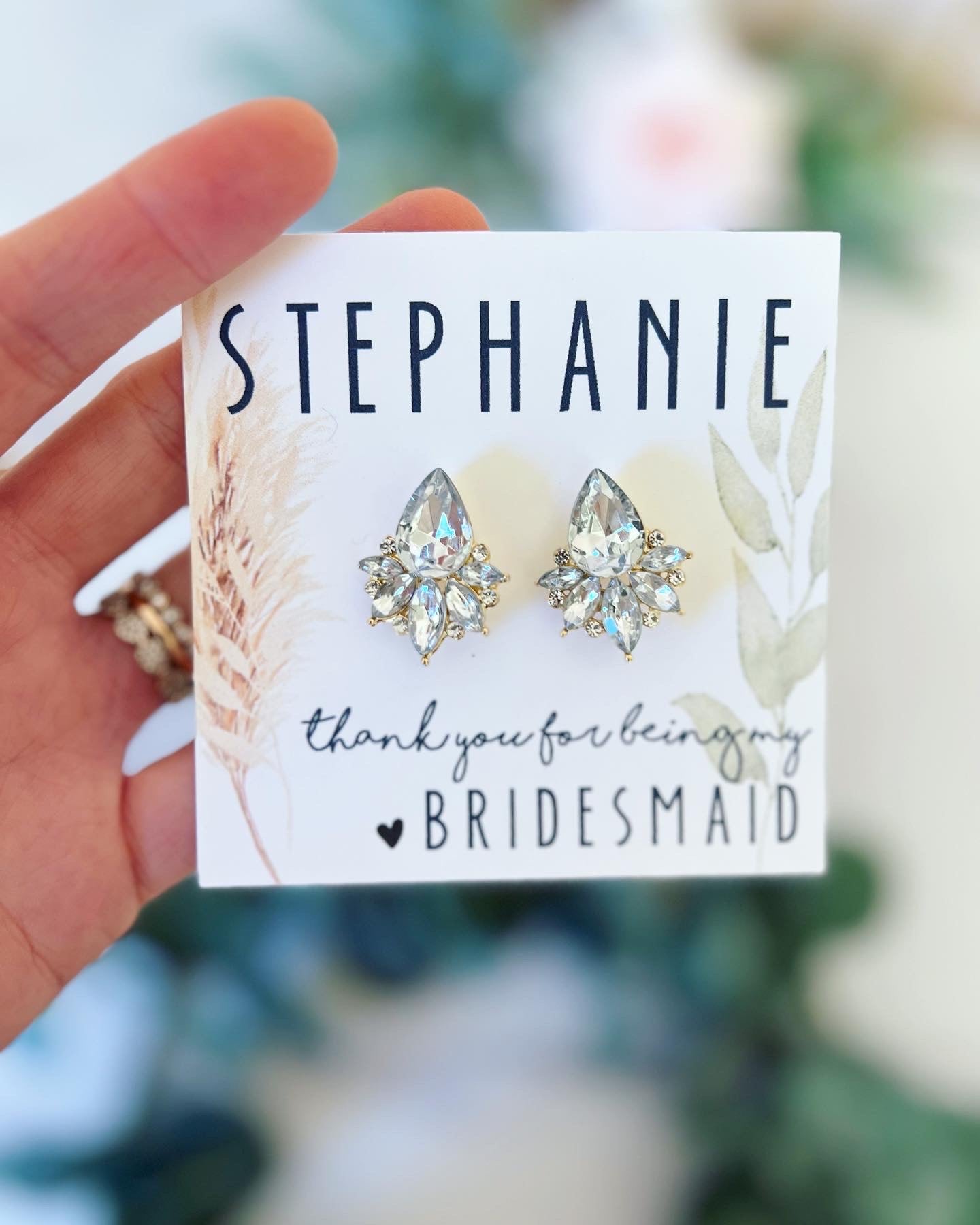 Boho Bridesmaid Statement Earrings