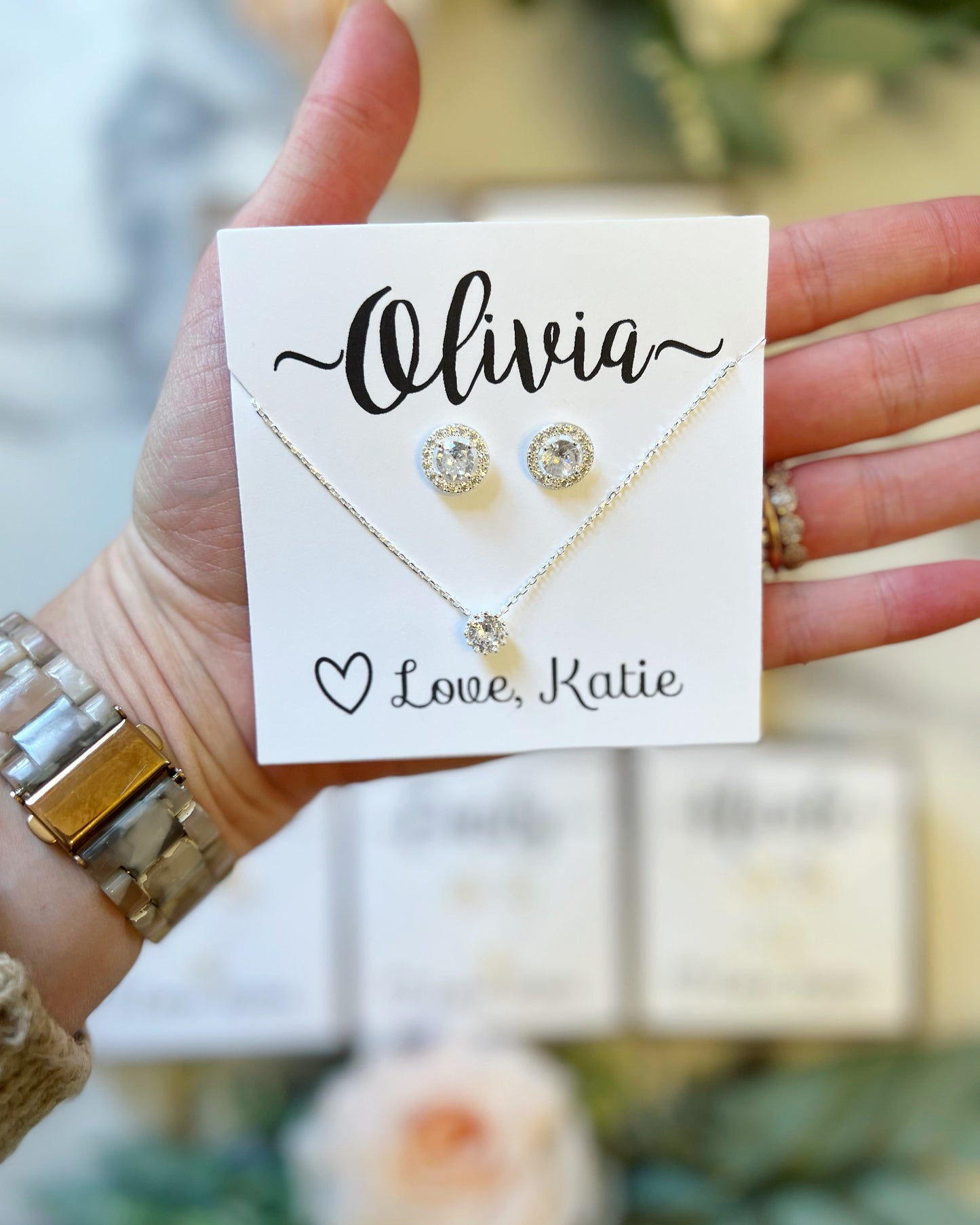 Simple Necklace & Earring Gift Set