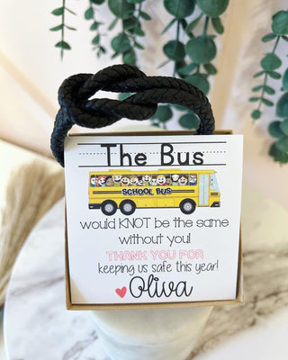 Leather Rope Knot Bus Driver End of Year Thank You Gift