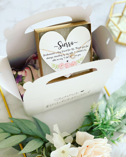 Build a Bridesmaid Box Options Include Robe, Champagne Glass, Necklace,  Proposal Card - Bridesmaid Gifts Boutique