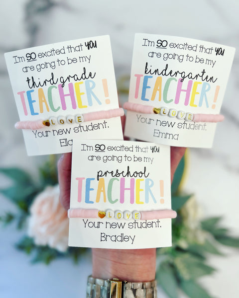 Back to School Teacher Gift! Love Bracelet – Love Leigh Gift Co.