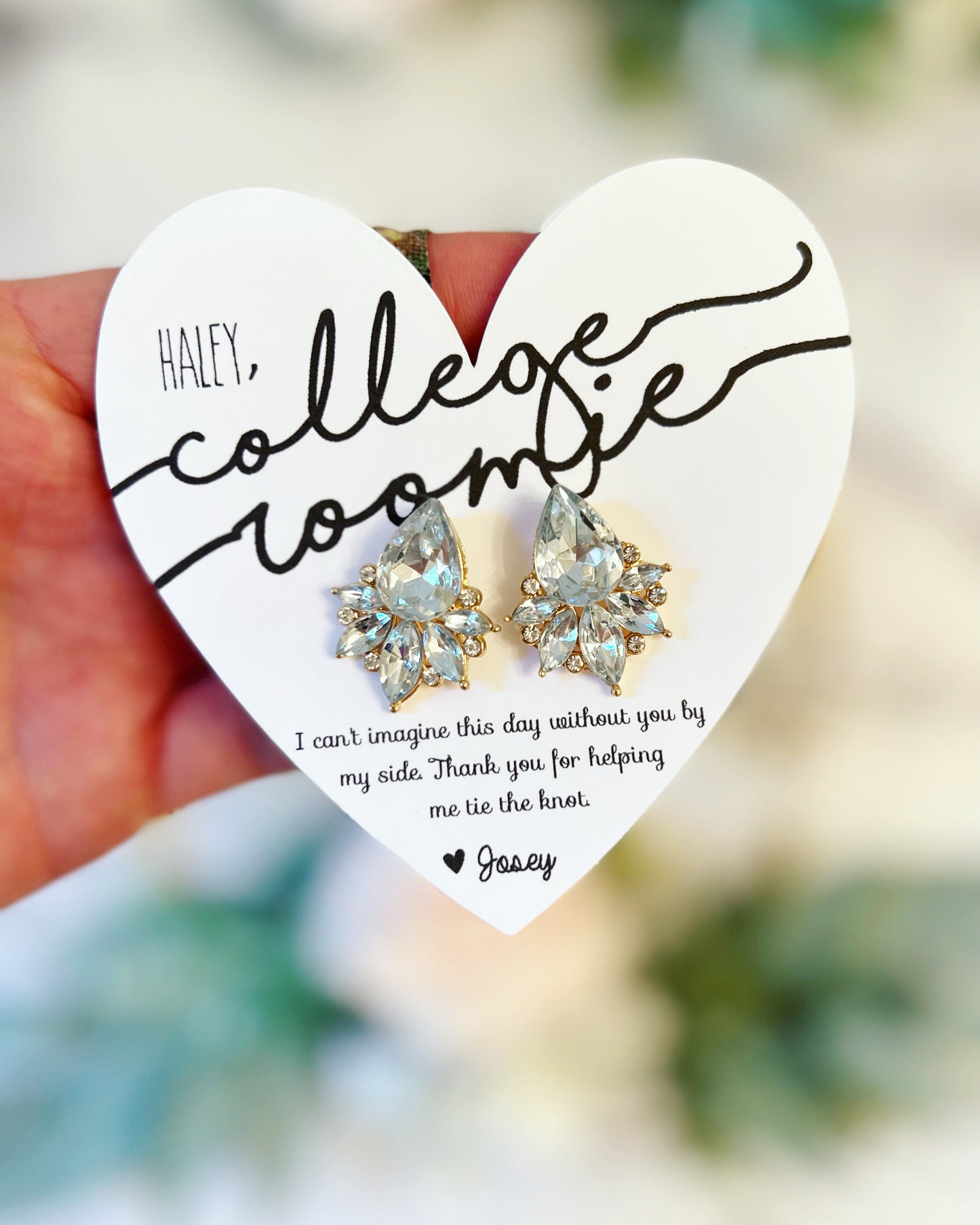 NEW! Bridal Party Title Cards & Opal Earrings