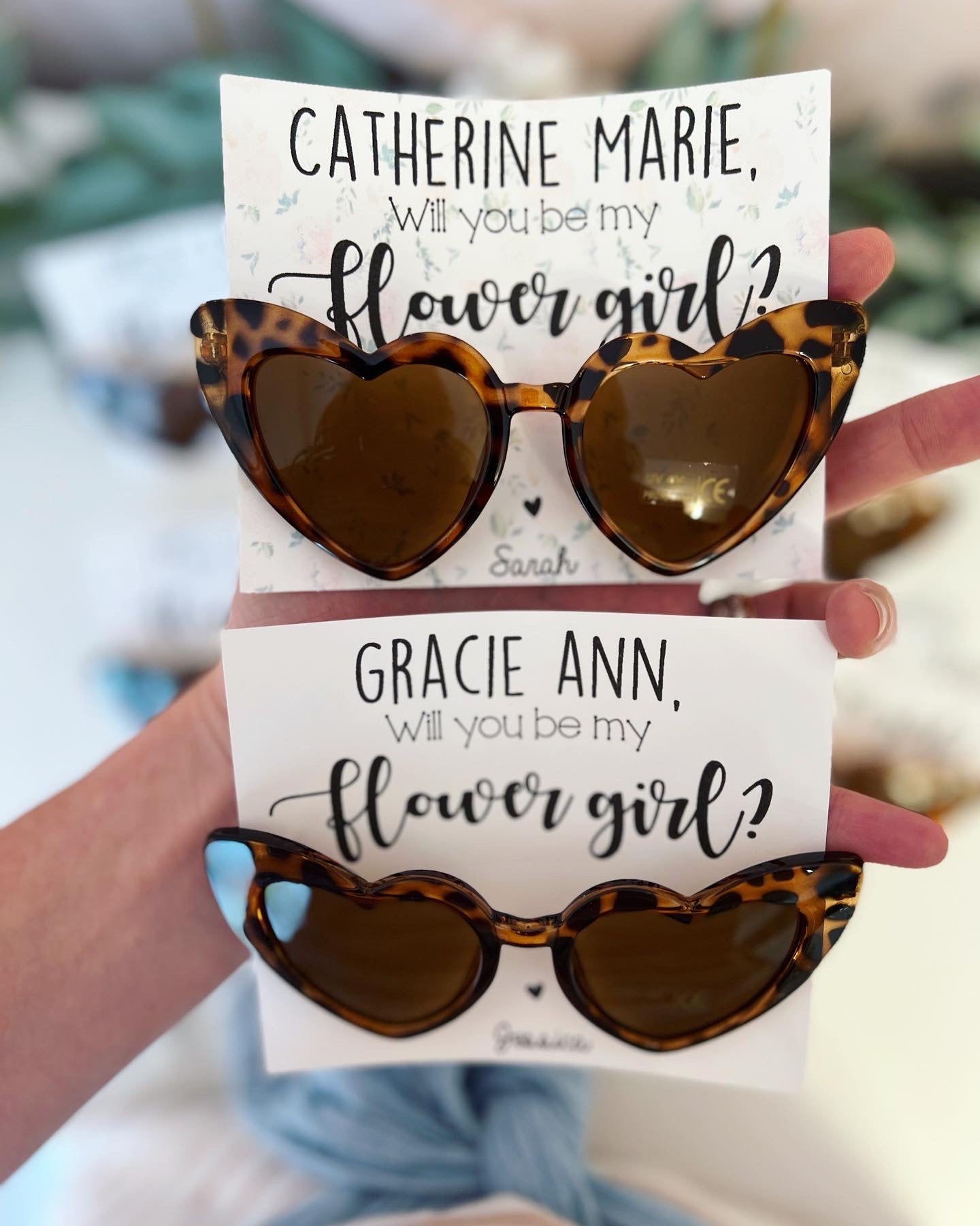 Flower Girl Heart Sunglasses