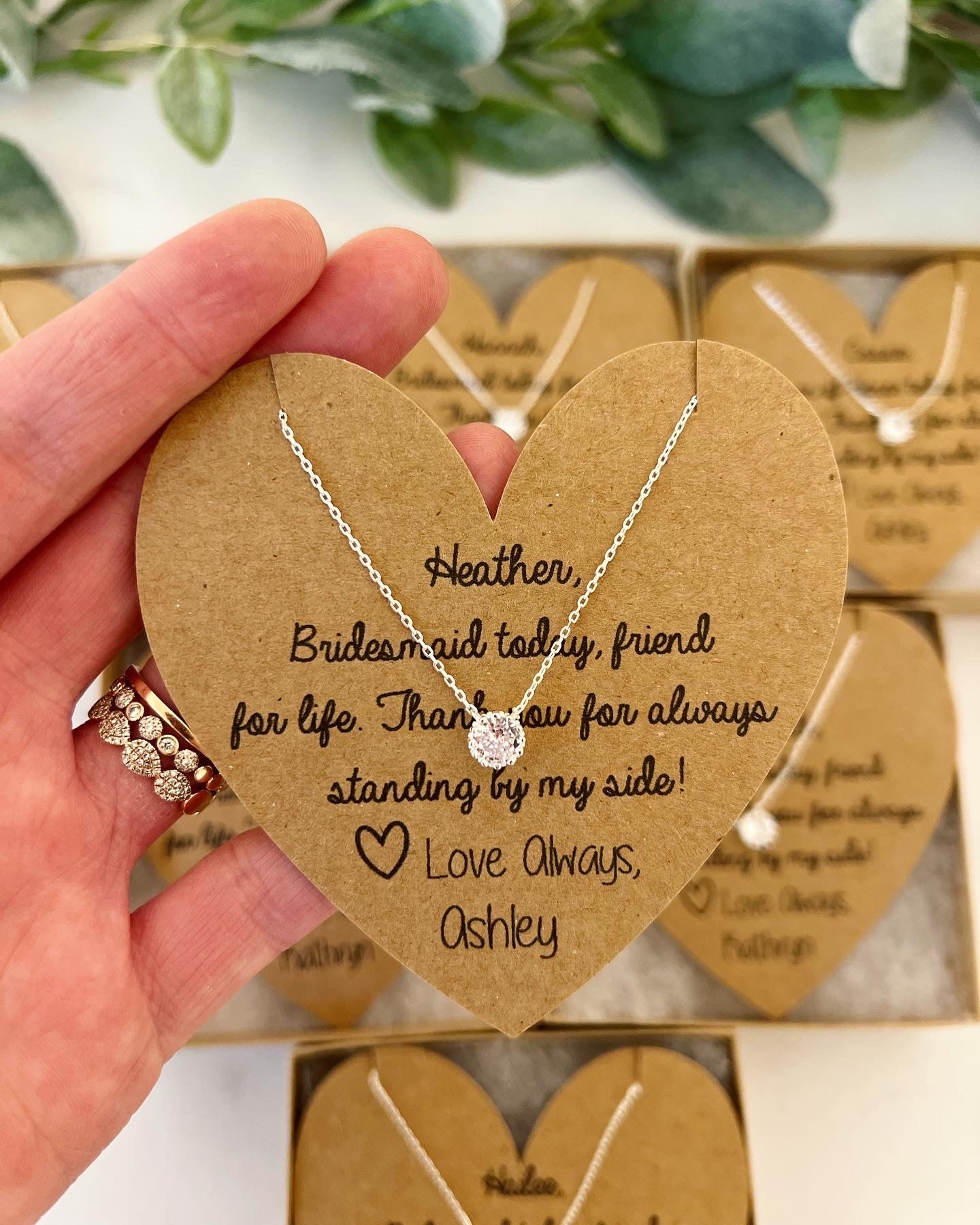 Bridesmaid Today, Friend for Life Bridesmaid Necklace