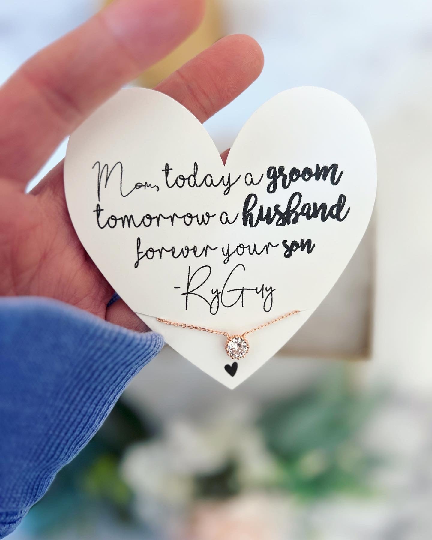 Today a Groom, Mother of the Groom gift!