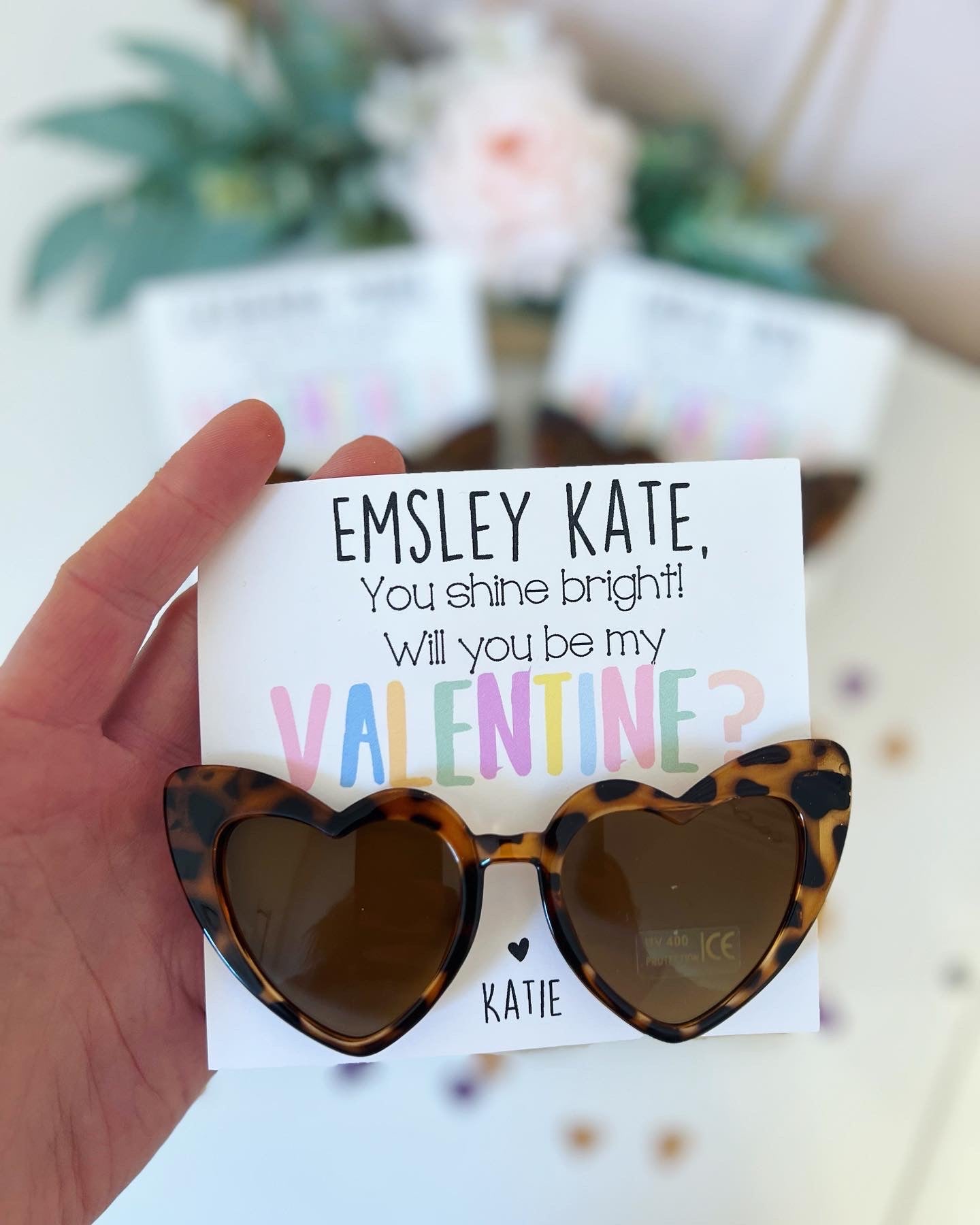 Valentine's day kids heart sunglasses!