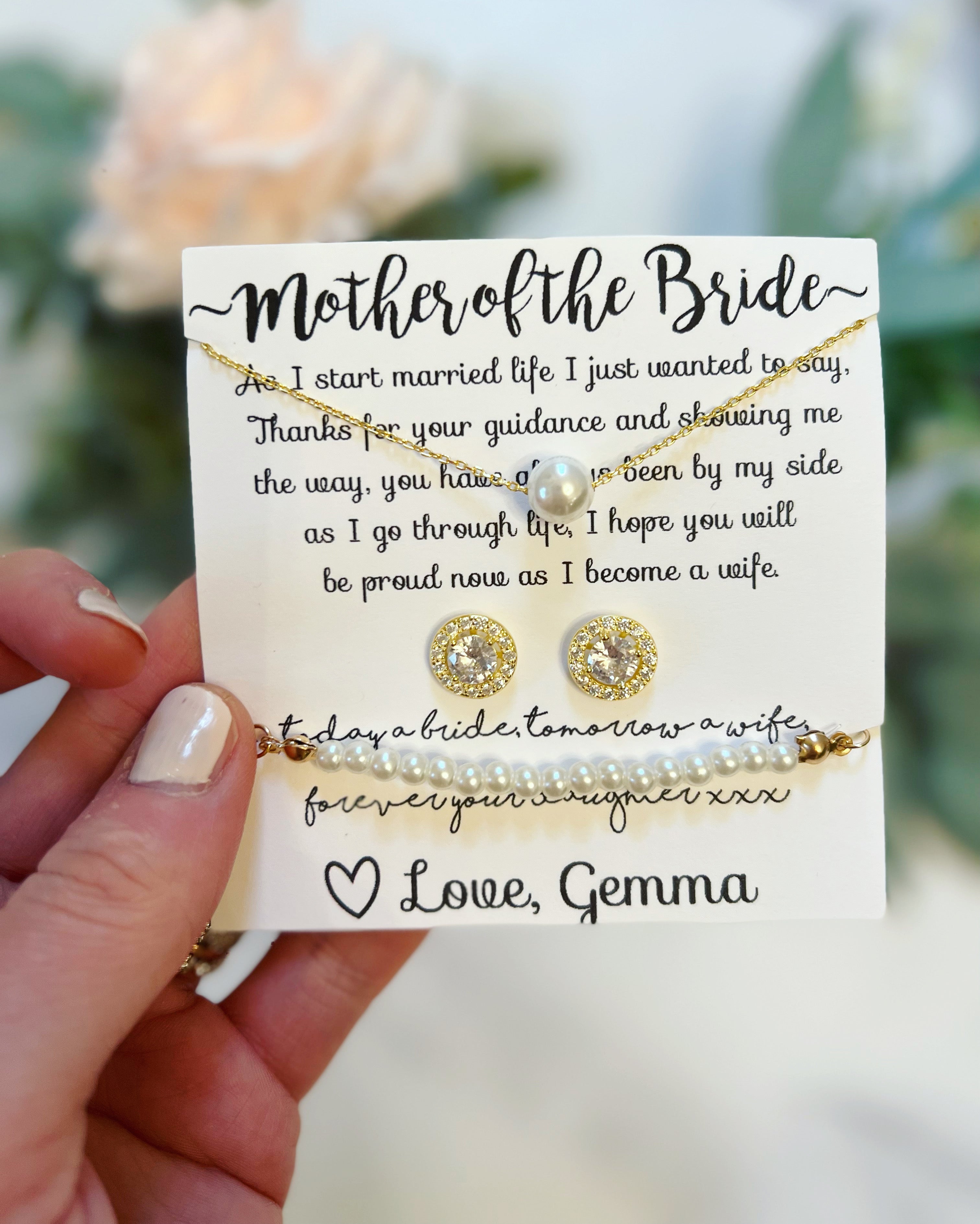 To My Beautiful Mom On My Wedding Day Love Knot Necklace - Mother Of The Bride  Necklace | CubeBik
